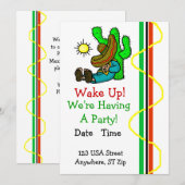 Invitation mexicaine de partie avec le Mexicain de (Devant / Derrière)