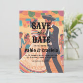 Invitation mexicaine enregistrer la date (Debout devant)