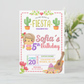INVITATION MEXICAINE FIESTA ANNIVERSAIRE (Debout devant)