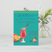 Invitation mexicaine Fiesta Couples Douche Stock du bar (Debout devant)