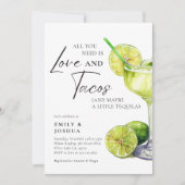 Invitation Mexicaine Fiesta Margarita Couples Douche (Devant)