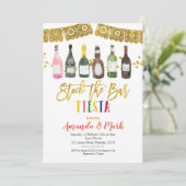 Invitation Mexicaine Fiesta Stock The Bar douche couple co-ed (Debout devant)