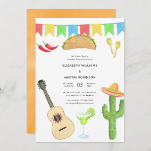 Invitation Mexicaine Fiesta Taco à propos d'amour Couples Dou