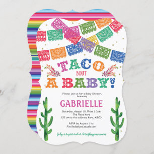 Invitation mexicaine, Fiesta, Taco Bout a Baby, Baby shower