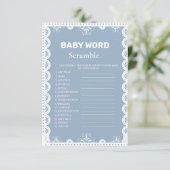 Invitation Mexicaine Mot de baby shower de jeu scramble (Debout devant)
