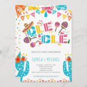 Invitation mexicaine Ole Ole Couples Fiançailles Fiesta (Devant / Derrière)