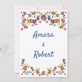 INVITATION MEXICAINE OTOMI COLORÉE (Dos)