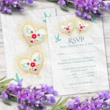 Mexicaine Pastel Hearts Fleurs Doves