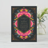 Invitation Mexicaine Rancho Bold Fleurs rustiques Mariage de  (Debout devant)