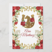 Invitation Mexicaine Robe de Bourgogne 15e anniversaire (Dos)