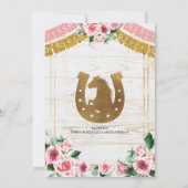 Invitation Mexicaine Rose Charra Baptême et troisième anniver (Dos)