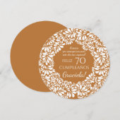 Invitation mexicaine talavera terracotta anniversaire merci (Devant / Derrière)