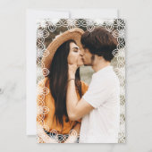 Invitation Mexicaine Talavera Terracotta Photo Boho Mariage (Dos)