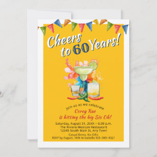 Invitation Mexican Fiesta 60e Anniversaire À 60 Ans de Joie