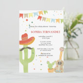 Invitation Mexican Fiesta Gender Neutral Baby Shower (Debout devant)