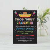 Invitation Mexican Fiesta taco bout Graduation Party (Debout devant)