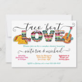 Invitation Mexican Fiesta Taco'bout Love douche de couples  (Devant)