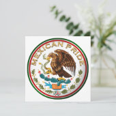 Invitation Mexican Pride (Aigle du drapeau mexicain) (Debout devant)