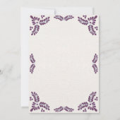 Invitation Mexican Talavera Purple Floral Minimalist Wedding (Dos)