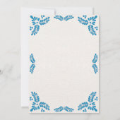 Invitation Mexican Talavera Turquoise Minimalist Wedding (Dos)