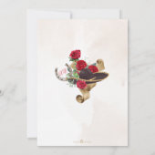 Invitation Mexicana Mariachi Charra Red Roses Quinceanera (Dos)