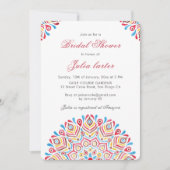Invitation Mexico Festival Mandala Bridal Shower (Devant)