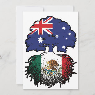Invitation Mexique Australie Australie racine d'arbre