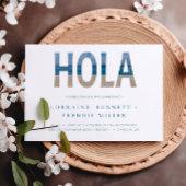 Invitation Mexique Beach Hola Typographie Destination Mariage