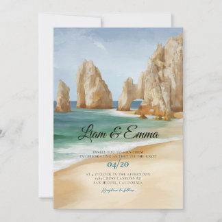 Invitation Mexique Cabo San Lucas Mariage de destination