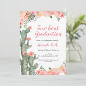 Invitation Mexique Cactus Taco sur la Graduation (Debout devant)