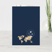 Invitation Mexique Destination Mariage Passeport World QR Cod (Dos)