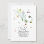 Invitation Mexique Destination Souper de la répétition de mar (Devant)