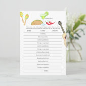Invitation Mexique Fiesta Taco 'sur l'amour du miel Do's Game (Debout devant)