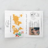 Invitation Mexique Mariage Destination Passeport Crest Palm (Intérieur)