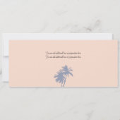 Invitation Mexique Palm Tree Starfish Passe Mariage dans (Dos)