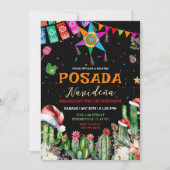 Invitation Mexique Posada Navidena Fiesta Cactus Noël (Devant)