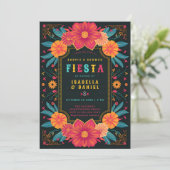 Invitation Mexique Rancho Fiesta Mariage Couple Douche (Debout devant)