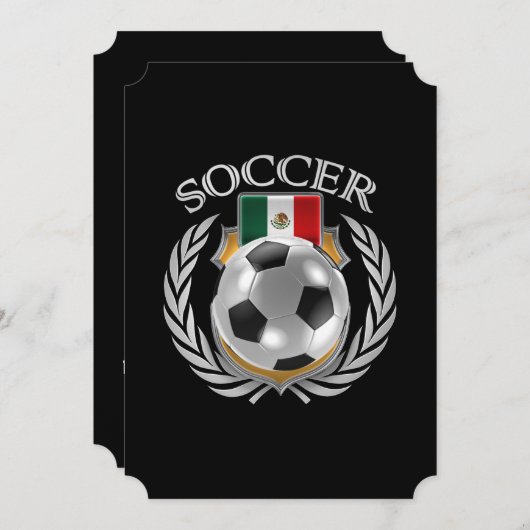 Invitation Mexique Soccer 2016 (Devant / Derrière)