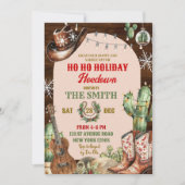 Invitation Mexique Western Holiday Hodown Cowboy Party (Devant)