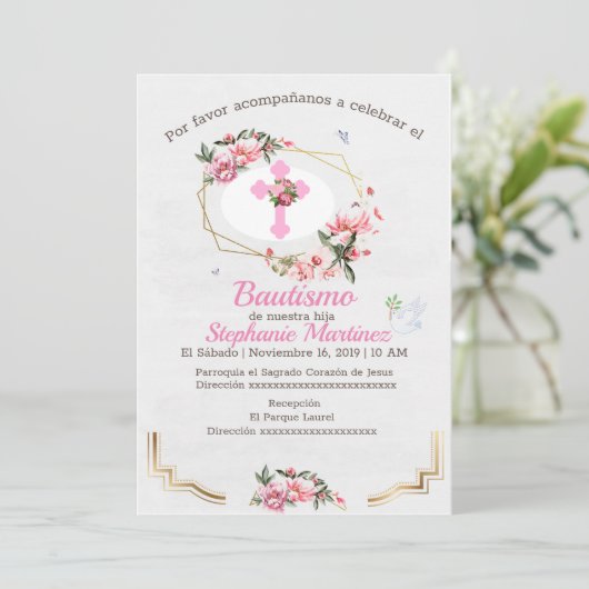 Invitation Mi Bautismo (Debout devant)