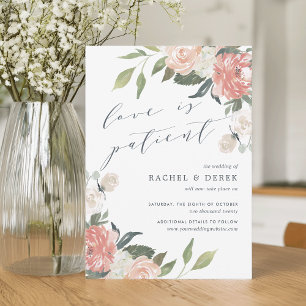 Invitation Mi-été   Aquarelle Floral Mariage