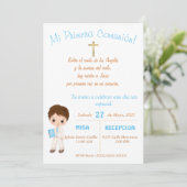 Invitation Mi Primera Comunion (Debout devant)