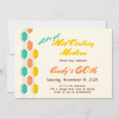 Invitation Mi-siècle moderne Anniversaire Rétro Super (Devant)