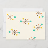 Invitation Mi-siècle moderne Anniversaire Rétro Super (Dos)