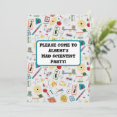 Invitation Mi-siècle moderne de l'âge atomique STEM Physique  (Debout devant)