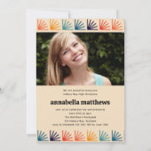 Invitation Mi-siècle Retro Motif Photos Graduation (Dos)