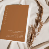 INVITATION MIA BURNT ORANGE SAVE THE DATE