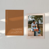 INVITATION MIA BURNT ORANGE SAVE THE DATE