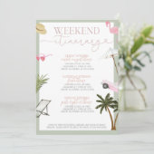 Invitation Miami Bachelorette Week-end Itinéraire (Debout devant)