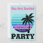 Invitation Miami Beach (Devant)